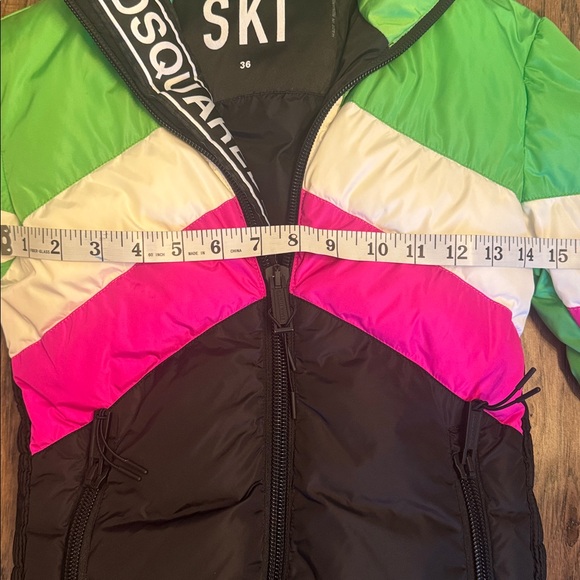 DSQUARED2 Multicolor Puffer Jacket Size 36 - Picture 5 of 6